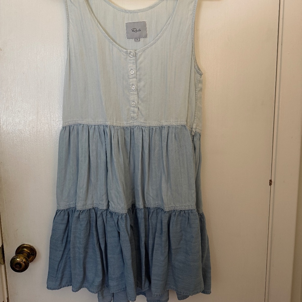 Rails Tiered Denim Dress
